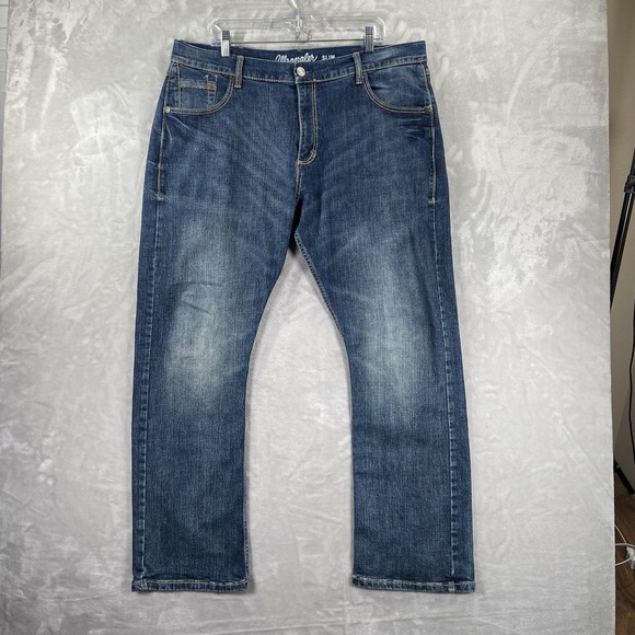 Wrangler Other - Wrangler Jeans men's 38x31 Retro Slim Bootcut Denim Blue Western Bootleg Fading
